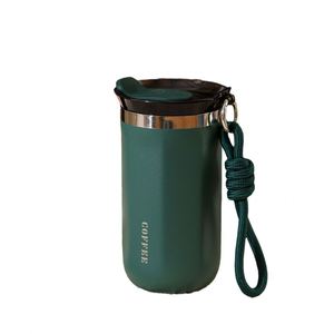 Custom Business Office Use Advertising Gift Stainless Steel <b>Thermos</b> Hot and Cold Flask Water Bottle Tumbler Mug <b>Cup</b> With Rope - Product Image 6