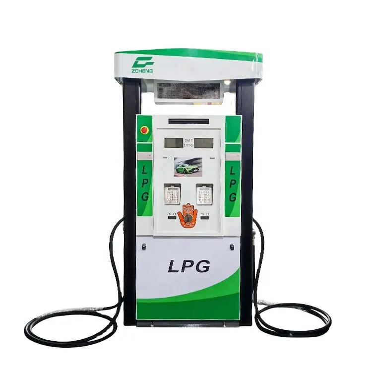 الساخن بيع البنزين محطة معدات الخدمة LPG فوهات مزدوجة LPG موزع لملء سيارة في محطة الغاز