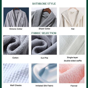 Accappatoio da <span class=keywords><strong>donna</strong></span> in pile di corallo autunno inverno elastico traspirante in vita di mezza età per anziani - Product Image 5