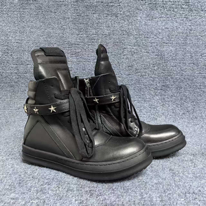 Botas de Tobillo Estilo Western para Hombre, de Alta Calidad, Cuero Vacuno Genuino, Casuales, Elegantes y Versátiles para Motocicleta, Punta Redonda - Product Image 2