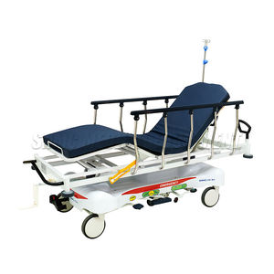 2025 새로운 스타일 병원 환자 교통 트롤리 유압 중앙 잠금 바퀴와 다기능 전송 트롤리 - Product Image 1