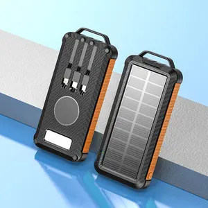 Carregador portátil de energia solar 2023 mah, produtos populares, 10000mah, banco de energia para carregamento sem fio