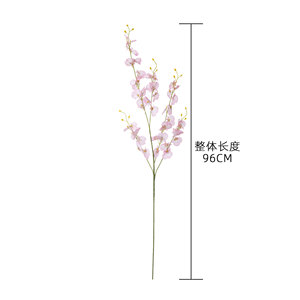 Orquídea Artificial CallaFloral, Color Rosa, Rama Individual, Decoración para Bodas, Estilo INS, Comercio Electrónico Transfronterizo - Product Image 4