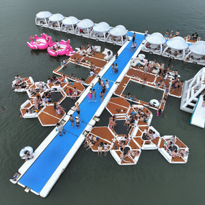 Nước nổi hồ Lounger nền tảng đảo Inflatable Aqua <span class=keywords><strong>Cabana</strong></span> cho thư giãn - Product Image 2