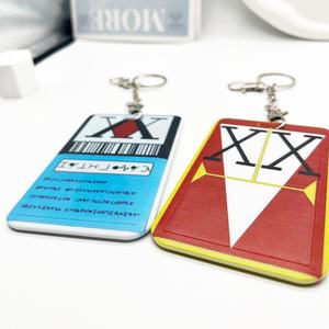 Anime Hunter X Hunter carte de licence porte-clés <span class=keywords><strong>Hisoka</strong></span> Kurapika Killua Zoldyck PVC porte-clés pendentif <span class=keywords><strong>Cosplay</strong></span> accessoire cadeaux - Product Image 1