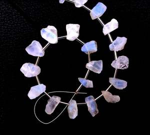 Super qualité 21 pièces beau brin naturel arc-en-ciel pierre de lune non traitée pierre précieuse brute faisant des bijoux - Product Image 4