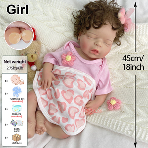 Muñeca <span class=keywords><strong>Reborn</strong></span> <span class=keywords><strong>de</strong></span> <span class=keywords><strong>Silicona</strong></span> Hecha a Mano <span class=keywords><strong>de</strong></span> 45 cm, Bebé Recién Nacida con Peso Real y Cabello, Regalo <span class=keywords><strong>de</strong></span> Cumpleaños para Futuros Padres y Enamorados - Product Image 3