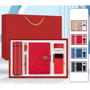 Cadeaux d'entreprise personnalisés pour la fête des pères, gourde isotherme, carnet A5, haut-parleur portable, ensemble de 6 cadeaux promotionnels pour entreprises - Product Image 6