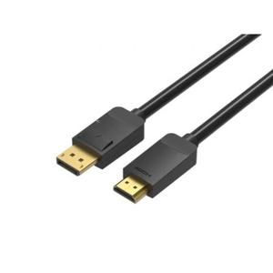 Cavo convertitore - convertitore da DisplayPort a HDMI, maschio a maschio, lunghezza 2 metri, colore nero, ideale per il collegamento - Product Image 1