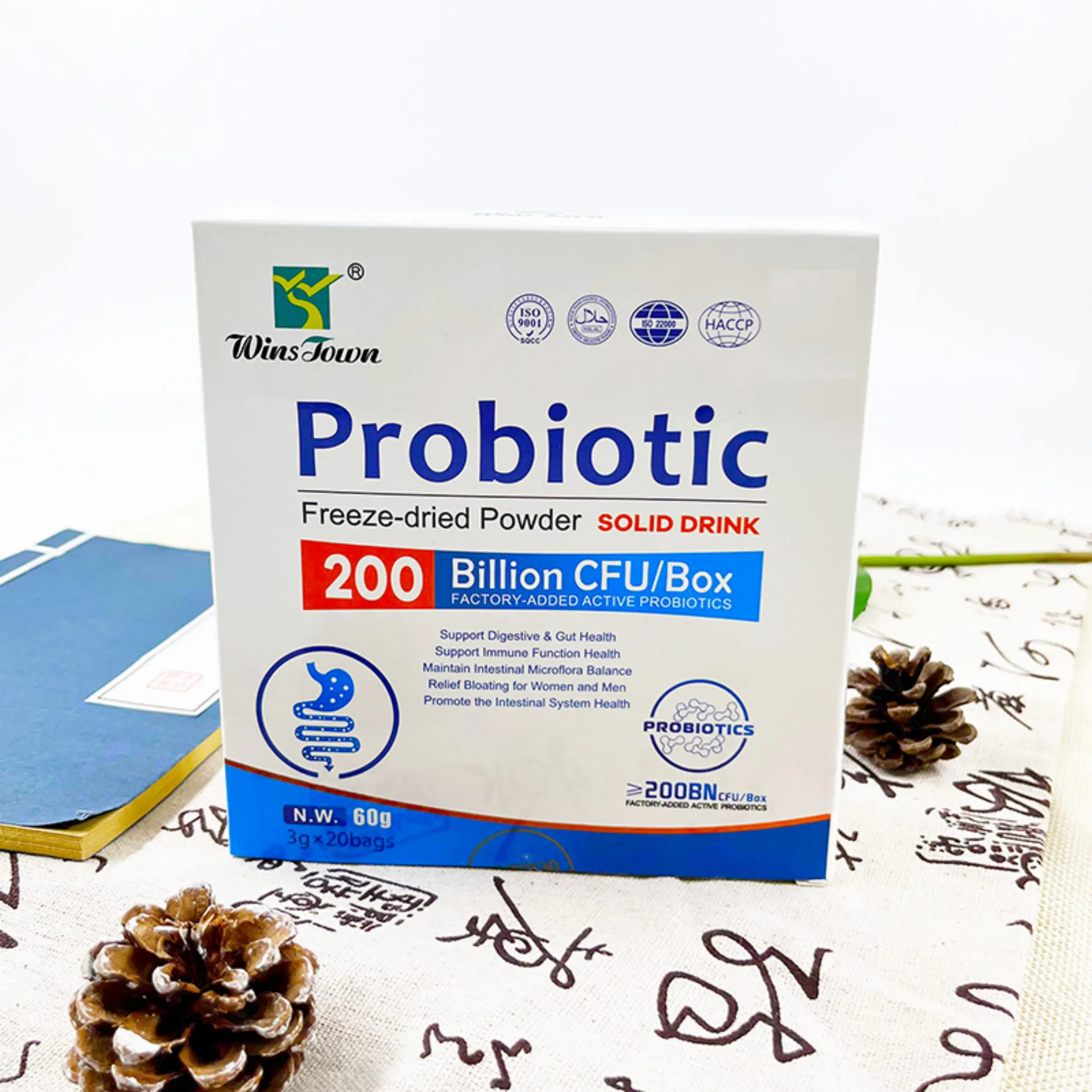 Fornitura probiotici in polvere lactobacillus rhamnosus supporto digestivo e salute intestinale probiotica in polvere