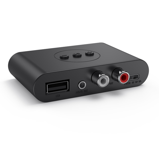 Blue-tooth Receiver 3.5AUX Car Blue-tooth Hands-free Support USB Flash Drive Music Playback