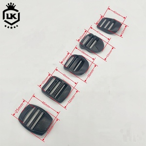 Lanke Dây đeo nhựa điều chỉnh POM vật liệu màu đen Thang khóa khóa phát hành khóa 1 inch 25mm nhựa Thang khóa - Product Image 5