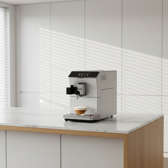 One-Touch Operation Automatic Coffee Maker with Cappuccino Milk Frother Office Hotel Home Use