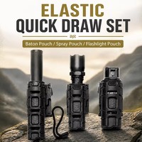 Étui tactique souple à dégagement rapide pour lampe torche, haute élasticité, construction durable pour équipement d'entraînement extérieur