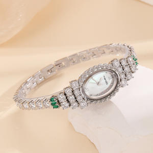 นาฬิกาผู้หญิงประดับเพชรเต็มเรือนใหม่ชุดนาฬิกาข้อมือควอตซ์ชุบทองกันน้ำสินค้าขายส่ง - Product Image 6