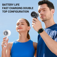 Ventilateur Turbo Refroidissant à Vente Chaude, Rechargeable par USB, Mini Ventilateur Portable à Haute Vitesse, Ventilateur Portable à Main, Petit Ventilateur Électrique, Cadeau