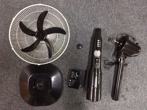 16/18inch Solar Fan Price 12v With <b>Battery</b> Stand Emergency for Home Solar Fan for Home - Product Image 3