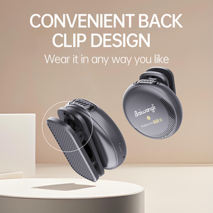 ไมโครโฟนไร้สายแบบหนีบปกเสื้อ SX19 ไมโครโฟนแบบ Lavalier พกพาสะดวกสำหรับบันทึกวิดีโอ พร้อมระบบตัดเสียงรบกวน - Product Image 5