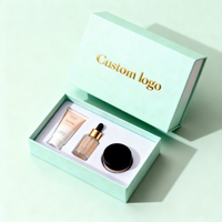 Boîte de conditionnement pour blush avec couvercle et base en papier d'art de qualité supérieure, résistant aux rayures, avec impression UV spot et logo personnalisé