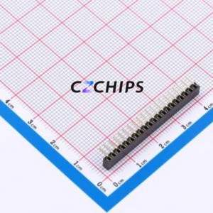 XDM200-1-20-W-4.3-G0 Pin Socket Bent Lead Through Hole,P=2mm Connector 1x20P 2mm Square Hole Right Angle Insert - Product Image 2