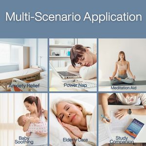 جهاز الضوضاء البيضاء بصوت طبيعي ناعم، شحن USB، مؤقت إيقاف تشغيل للنوم والاسترخاء للرضع، منتج للمنزل الذكي - Product Image 2