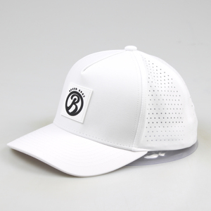 Prezzo di fabbrica Custom 5 pannello perforato foro di taglio Laser impermeabile tinta unita moda contratto esterno Gorras cappello da Golf Unisex - Product Image 1