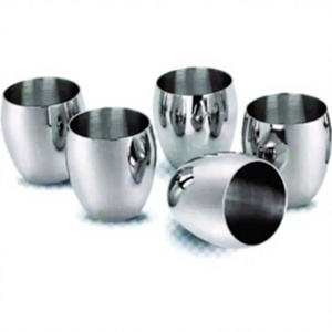 Verres à vin en acier inoxydable Accessoires incassables Vente en gros Ensemble de verres en acier inoxydable 6 pièces 150 ml - Product Image 1
