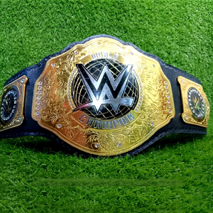 Cinturón de Campeonato WWE con Placas de Metal Doradas, Cuero PU, Equipo de Artes Marciales Unisex - Product Image 1