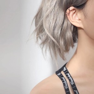 1 Paire de Boucles <span class=keywords><strong>d</strong></span>'Oreilles Clip-on en Acier Inoxydable avec Strass en Cristal, Hélix Cartilage, Sans Perçage, Réglables, Cadeau pour Femmes et Hommes - Product Image 5