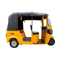 Tricycle Électrique Ouvert Type Tuk-Tuk pour Transport de Passagers, Moteur 2000W, Batterie 72V 60Ah, Idéal pour le Tourisme et les Voyages en Zone Rurale, Marché d'Asie du Sud-Est