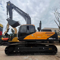Excavator Crawler Bekas Hyundai R305LC-9T, Bucket 1,38m, Daya 196kW, Berat Operasi 30000kg, Asal Korea
