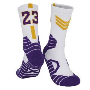 Chaussettes de sport pour hommes personnalisées, mi-épaisses, respirantes, absorbant la transpiration, antichoc, en coton de haute qualité - Product Image 2