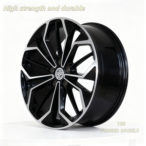 168 Llantas de Aleación de Aluminio Forjado Personalizadas 5x135/108/139.7/150 PCD para Autos de Pasajeros/Deportivos - Amalfi/Roma/Spider/Cherokee/Gemera - Negro - Product Image 3