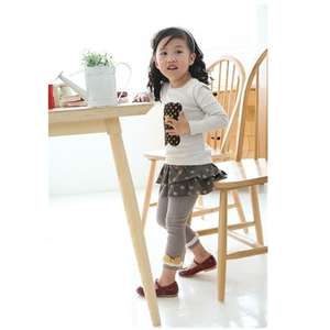 Vêtements pour enfants en gros en ligne : Ensemble décontracté T-shirt à manches longues à pois et pantalon pour filles, provenant d'un fournisseur chinois - Product Image 2