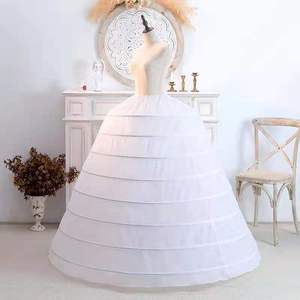 Di alta qualità trambusto 10 cerchi <span class=keywords><strong>sottoveste</strong></span> Plus Size crinolina per abito da sposa ballo di fine anno di diametro 170cm lunghezza 120cm - Product Image 2