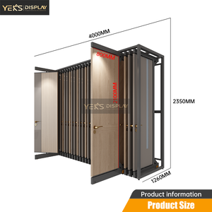 ชั้นวางโชว์ประตูไม้แบบขอบเรียบ รุ่น YEKS Heavy Duty พร้อมระบบดึงออกได้และหมุนได้ 360 องศา °   ระบบหมุนเวียนสำหรับจัดแสดงนิทรรศการในโชว์รูม - Product Image 5