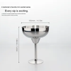 Verres Highball en acier inoxydable personnalisables de luxe pour bar <span class=keywords><strong>Martell</strong></span> pour cocktails crème glacée <span class=keywords><strong>bouteille</strong></span> en métal de qualité supérieure - Product Image 2