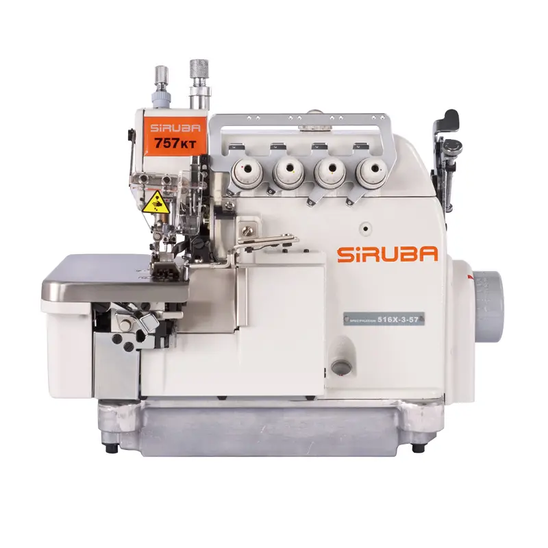 Siruba-máquina de coser overlock usada, 757, 5 hilos, buen precio