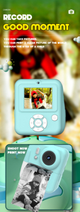 Yuniq Q10 caméra pour enfants haute qualité 2.4 pouces Mini imprimante instantanée batterie de durée de vie 1200mAh appareil photo instantané numérique multilingue - Product Image 2