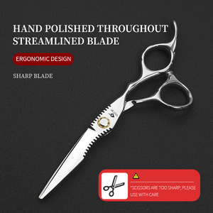 Forbici da bellezza per capelli professionali da 6 pollici forbici da parrucchiere con oro forbici da barbiere forbici da taglio per capelli da salone - Product Image 5