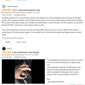 Coussin de siège pneumatique de <span class=keywords><strong>moto</strong></span> avec soulagement de la pression pour les selles Cruiser Touring - Product Image 6