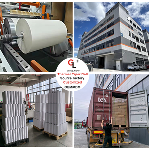 Rollo de papel térmico personalizado para gasolinera de 57*50mm, 80*80mm, máquina POS, uso de supermercado, banco, cajero automático, tarifa de caja registradora - Product Image 6