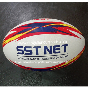 Pelota de rugby de goma para uso en equipo, tamaño 5, pelota de entrenamiento duradera y de alto agarre para exteriores, adultos y niños, venta al por mayor a granel - Product Image 5
