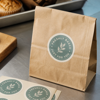 Étiquettes personnalisées écologiques pour gobelets de boissons, autocollants imprimés avec logo de marque pour l'identification des commandes de vin, café, thé, jus et autres boissons