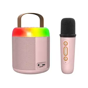 2024 New Mini Không Dây Di Động Microphone Âm Thanh Gia Đình Microphone Nhà Karaoke Ngoài Trời Loa