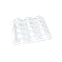 Offre Spéciale Macaron Biscuit En Plastique Blister Emballage Boîte 12 Trous Dessert Macaron Blister Insert Plateau