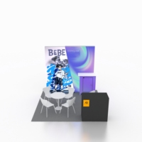 Stand d'exposition en aluminium modulaire réutilisable 10x10 personnalisé Design pliable et portable