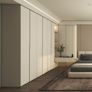 Armarios a medida para toda la casa, de suelo a techo, con zapateros de madera maciza para dormitorios, entrada y almacenamiento de pared completa. - Product Image 1