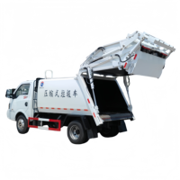 Camion à ordures compacteur à chargement arrière Dongfeng 4x2 5CBM Euro VI, véhicule de collecte des déchets municipaux