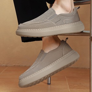 Chaussures pour hommes, chaussures en toile respirantes décontractées d'été, style sport rétro, chaussures plates à semelle souple pour hommes, style vieux Pékin. - Product Image 2